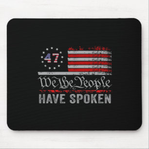 We The People Have Spoken Trump 2024 Election Map Mouse Pad