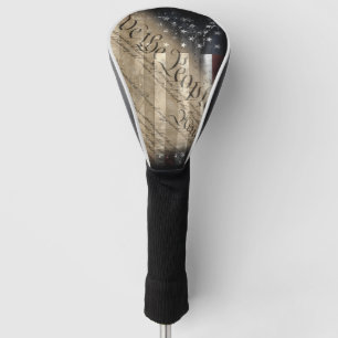 WE THE PEOPLE Industrial Vintage American Flag Golf Head Cover