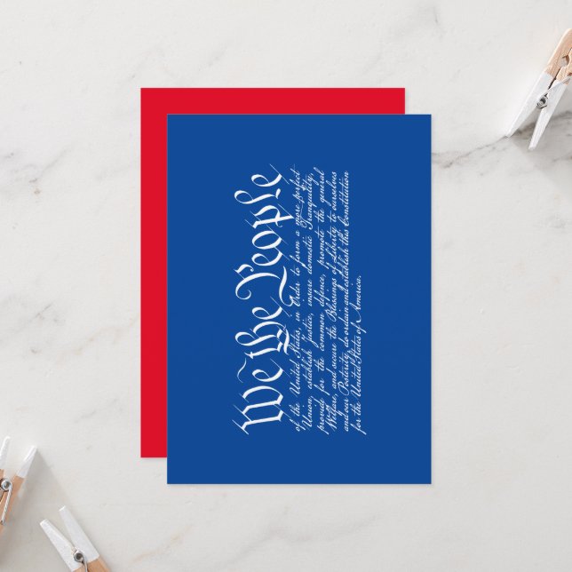 We the People Invitation (Front/Back In Situ)