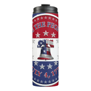 We The People July 4 1776 Bell with 13 & 50 Star F Thermal Tumbler
