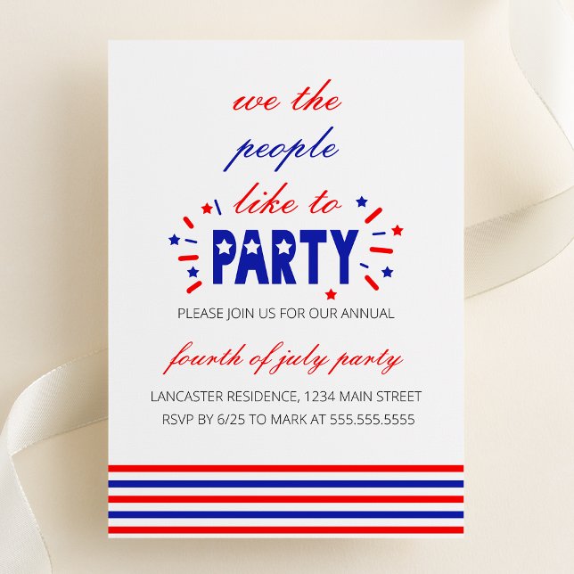 We the People Like to Party Invitation (Creator Uploaded)