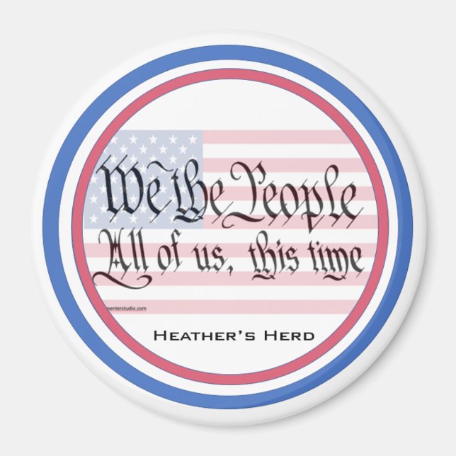 We, the People Magnet - Heather's Herd (Front)