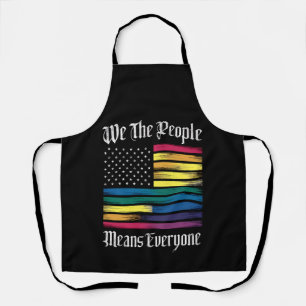 We The People Means Everyone LGBT Gay Pride Gift  Apron
