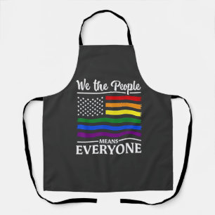 We The People Means Everyone LGBTQ Pride Month Apron