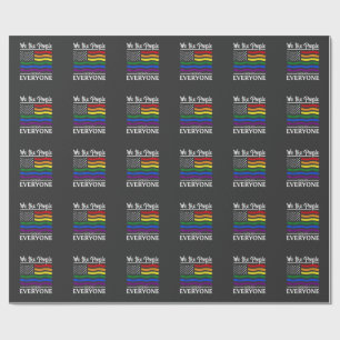We The People Means Everyone LGBTQ Pride Month Wrapping Paper