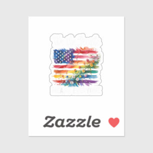 We The People Means Everyone Rainbow LGBT Gay Lesb