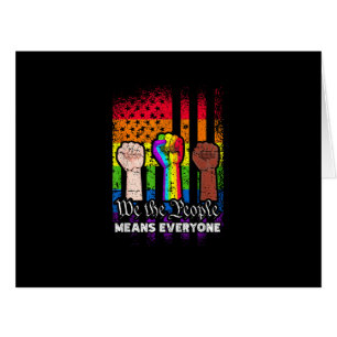 We The People Means Everyone US Constitution LGBT 