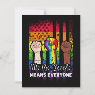 We The People Means Everyone US Constitution LGBT 