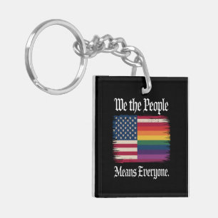 We The People Means Everyone Usa Lgbt Equality Key Ring