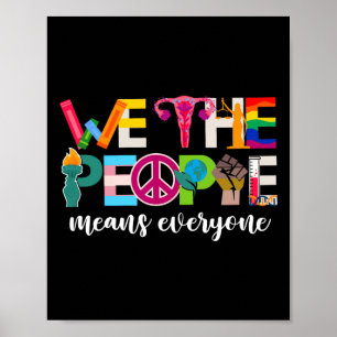 We The People Means Everyone Usa Lgbtq Pride Month Poster