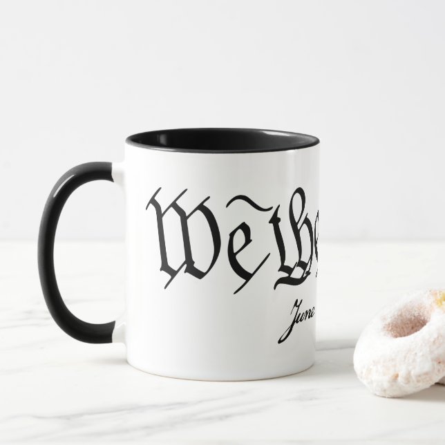 WE THE PEOPLE Mug (With Donut)