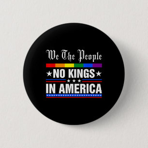 We The People No Kings In America Anti-trump Funny 6 Cm Round Badge