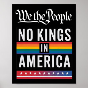 We The People No Kings In America Anti-trump Funny Poster