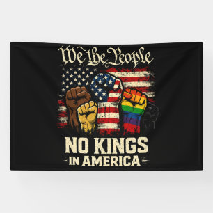 We The People No Kings In America Banner