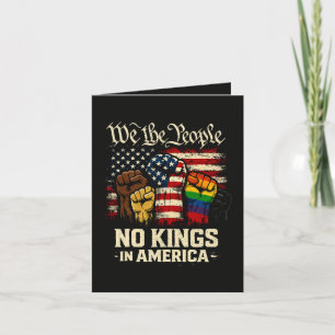 We The People No Kings In America Holiday Card