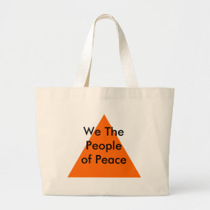 We The People of Peace The MUSEUM Zazzle Gifts Large Tote Bag