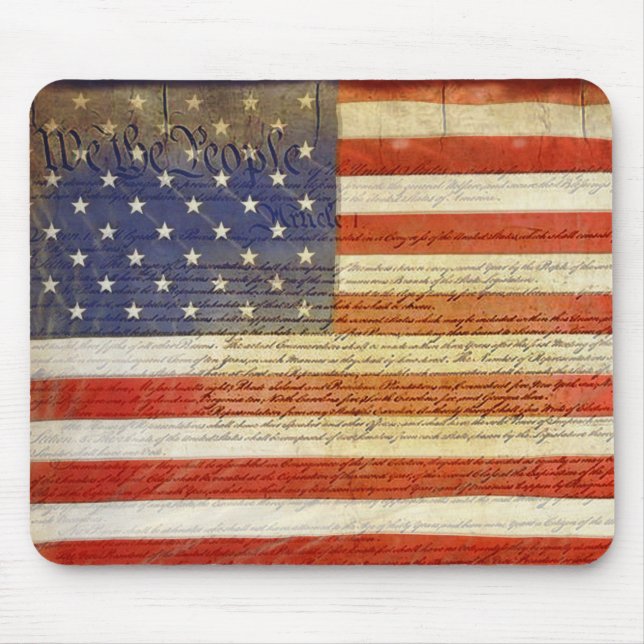 We The People on Flag Mouse Pad (Front)