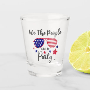 We the People Patriotic Party Spirit Design Shot Glass