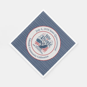 We the People Personalised 250 Year 4th of July Napkin