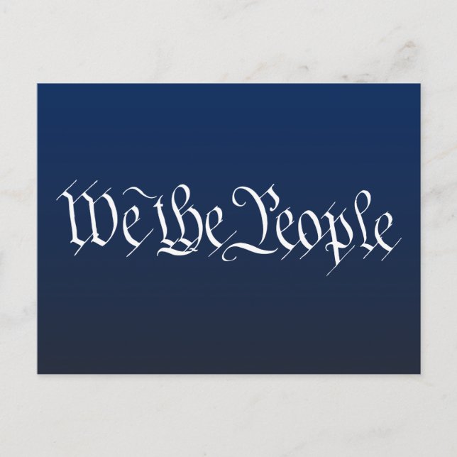 We The People Postcard (Front)