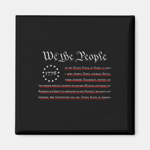 We The People Preamble Us Constitution 4th Of July Magnet