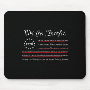 We The People Preamble Us Constitution 4th Of July Mouse Pad