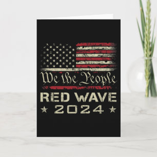 We The People Red Wave 2025 Election - Republican  Card