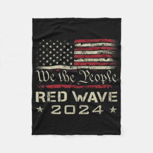 We The People Red Wave 2025 Election - Republican Fleece Blanket
