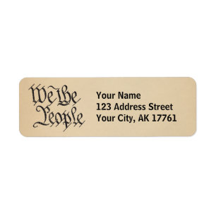 We The People Return Address Labels