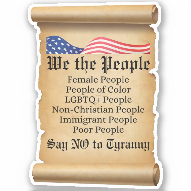 We the People Say No to Tyranny (Front)