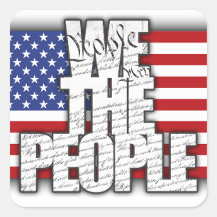 WE THE PEOPLE SQUARE STICKER