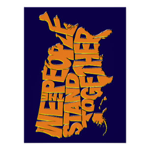 We the People Stand Together Poster