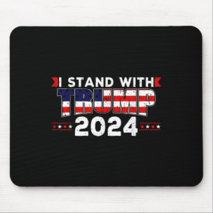 We The People Stand With Donald Trump 2024 America Mouse Pad