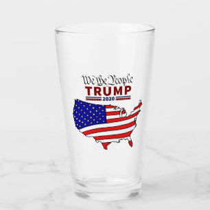 "We The People" Trump 2020 Glass Cup