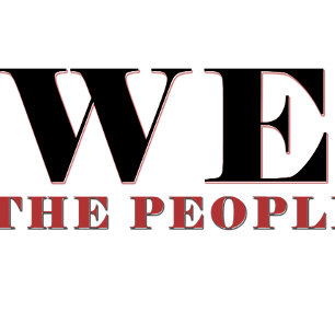 We The People Typography T-Shirt Patriotic Tee