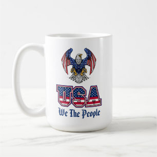 We the People USA Flag with Eagle Coffee Mug