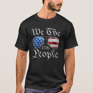 We The People USA Funny 4th Of July American Flag  T-Shirt