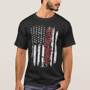 We The People Vintage American Flag Patriotic 4th T-Shirt