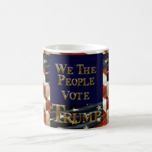 WE THE PEOPLE VOTE TRUMP COFFEE MUG