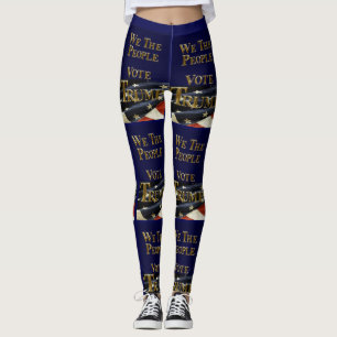 WE THE PEOPLE VOTE TRUMP LEGGINGS