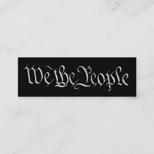 We the People White Profile Card (Front)