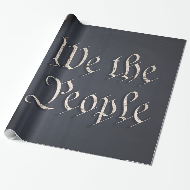 We the People Wrapping Paper (Unrolled)