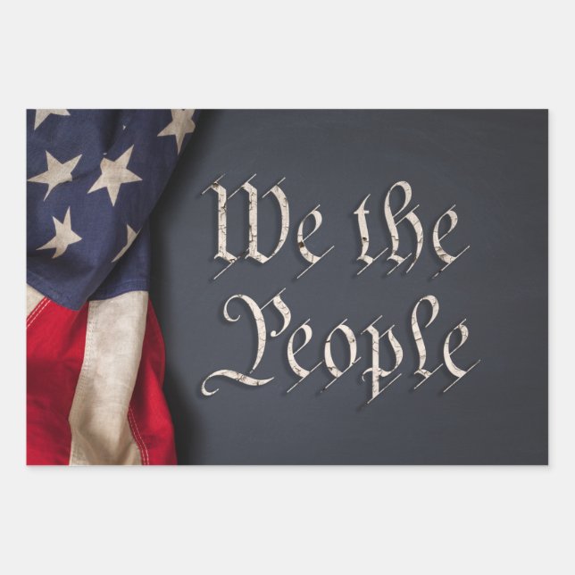 We the People Wrapping Paper Sheet (Front)