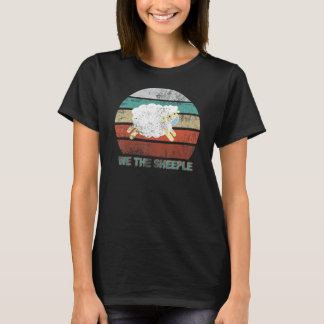 We The Sheeple Funny Antimask Sheep With Face Mask T-Shirt
