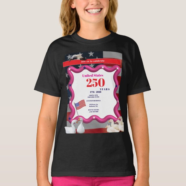 We The Silly Geese 250th Funny Celebration T-Shirt (Front)