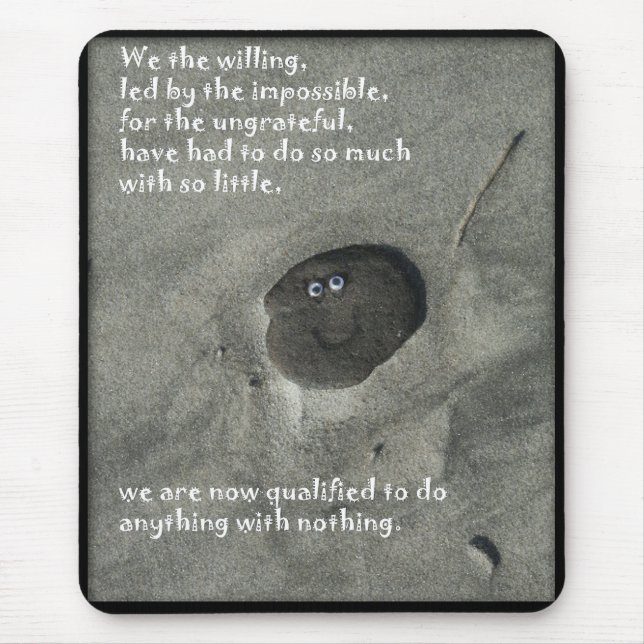 We the willing mouse pad (Front)