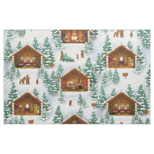 We Three Bears (large scale) Fabric
