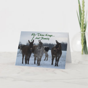 We Three Kings... And Family Holiday Card