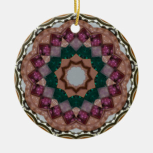 We Three Kings Fractal Ceramic Ornament