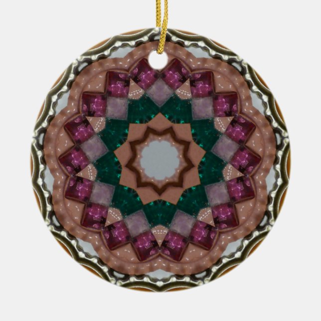 We Three Kings Fractal Ceramic Ornament (Front)